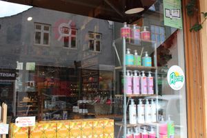 sight through the window at Ganefryd in Aarhus