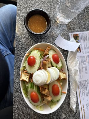 Vegetarian, not vegan. (Eggs)  at The Little Buddha in Stamford
