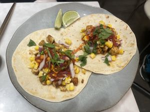Tofu sofritos tacos  at Herbivore - Shin Kong Mitsukoshi in Taipei