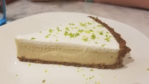 Key lime pie. at Herbivore - Shin Kong Mitsukoshi in Taipei
