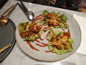 crispy sesame soy mushroom veggie wrap at Herbivore - Shin Kong Mitsukoshi in Taipei