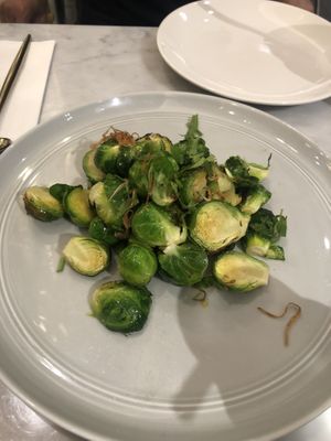 Roasted Brussels Sprouts, so good!  at Herbivore - Shin Kong Mitsukoshi in Taipei