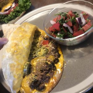 Quesadilla at And 유 (Yu) Cafe in Jeju