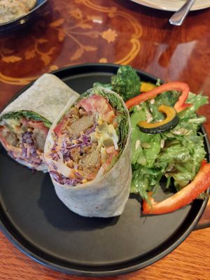 "Chicken" wrap at And 유 (Yu) Cafe in Jeju