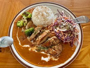 Katsu Curry lunch.  at And 유 (Yu) Cafe in Jeju