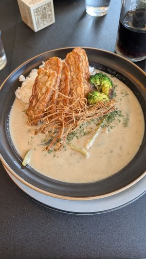 Tempeh curry at And 유 (Yu) Cafe in Jeju