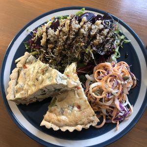 Vegan quiche at And 유 (Yu) Cafe in Jeju