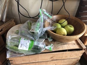 Sometime they sell fresh veggies and fruits at And 유 (Yu) Cafe in Jeju