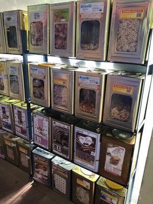 Close up for biscuit and snacks collection at Tay Hock Choon 戴福春斋料 in West Singapore