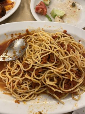 Tomato and basil pasta   at Maro Tavern in Naxos