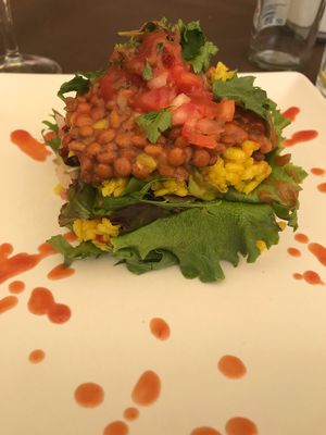 Custom made dish at Fuxion in Benidorm