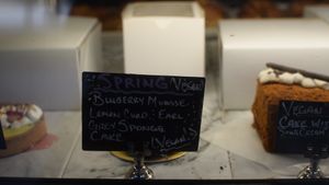 blueberry mousse at Pinoyshki in Seattle