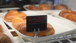piroshki: rosemary potato at Pinoyshki in Seattle
