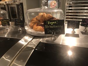 Vegan pastries (danish, croissant, sticky bun)  at Pinoyshki in Seattle