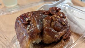 Cinnamon roll at Pinoyshki in Seattle