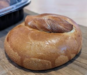 Tofu mushroom sigsig piroshky at Pinoyshki in Seattle