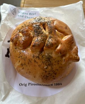 Vegan “Beef and Cheese”   at Pinoyshki in Seattle