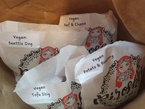 all vegan at Pinoyshki in Seattle