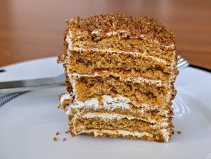 Vegan Honey Cake at Pinoyshki in Seattle