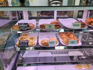 Vegan asado, vegan beef & cheese, and vegan laing at Pinoyshki in Seattle