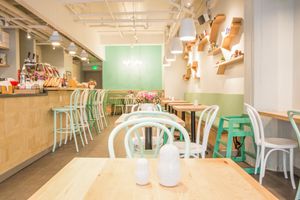 Sitting down at Pinoyshki in Seattle