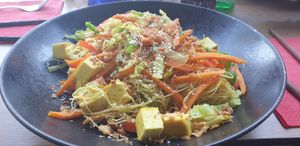 Thin rice noodles with tofu at Ngon in Maribor