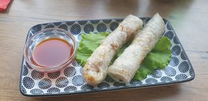 Vegan spring rolls at Ngon in Maribor