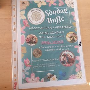 Sunday also at Govindas in Gothenburg