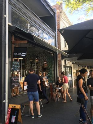 Al fresco at Baffi & Mo Espresso in Redfern