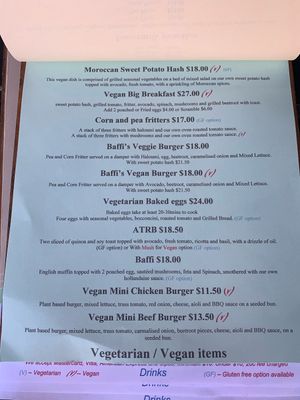 Menu at Baffi & Mo Espresso in Redfern