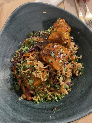 Korean bowl at La Tia Carlota in Madrid