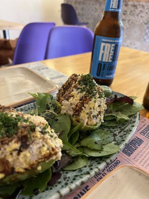 Palta Reina (aguacates rellenos) at La Tia Carlota in Madrid