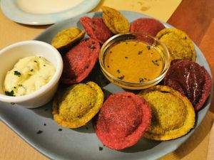 Italian ravioli at La Tia Carlota in Madrid