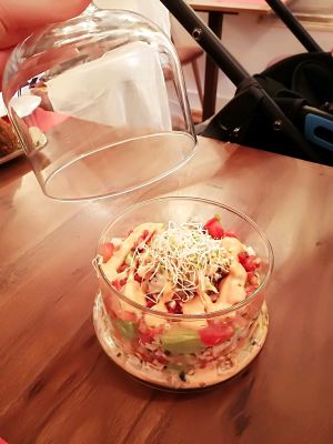 tartar marinero a la chilena at La Tia Carlota in Madrid