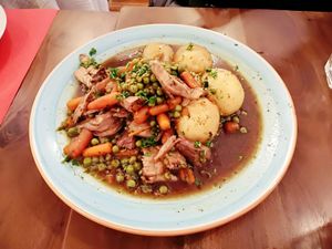 Carrillada Vegana ganadora del Tapapies at La Tia Carlota in Madrid