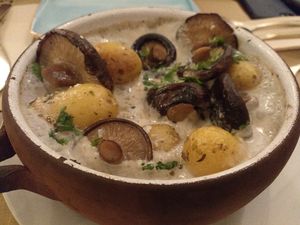 baked potatoes at La Tia Carlota in Madrid
