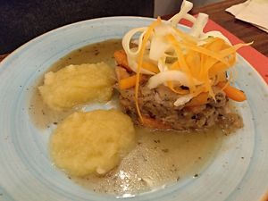 Carrillera / (mock) pork cheeks at La Tia Carlota in Madrid