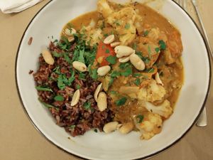 Plato Senegal at La Tia Carlota in Madrid