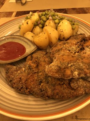 Fish and chips at La Tia Carlota in Madrid