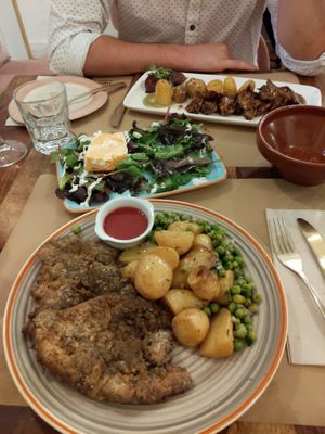 English entree at La Tia Carlota in Madrid