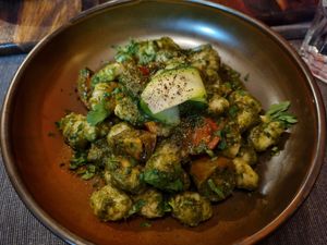 Gnocci with pesto at Francesco's Osteria in Torrensville