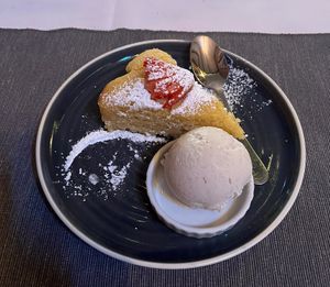 Lemon polenta cake  at Francesco's Osteria in Torrensville