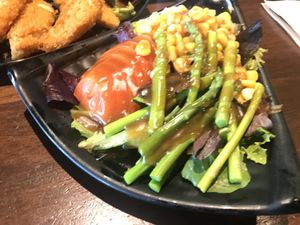House Salad with sesame sauce at Tokyo-ya Ramen in Federal Way