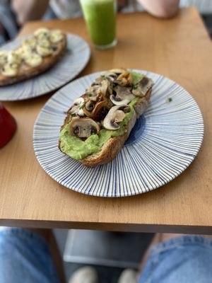 Mushroom and avocado   at Lille Brunch & Lunch in Tenerife
