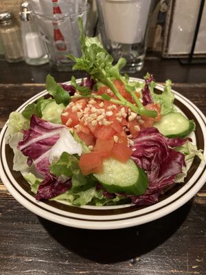 Side salad   at Center 4 Hamburgers in Takayama