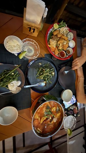 Tom yam with tofu and morning glory are amazing !  at Chill Chill at Pai in Koh Yao Yai