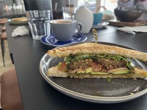 Vegan sandwich   at hjá höllu in Grindavik