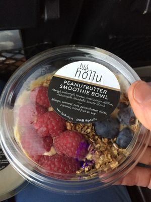 Pre prepared bowls at hjá höllu in Grindavik