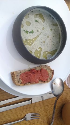 Pea soup at La Table de Flore in Rouen