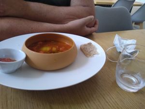 Soupe bouillabaisse at La Table de Flore in Rouen